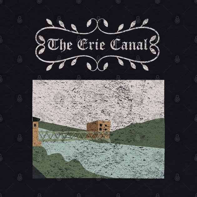 Vintage Erie Canal Illustration by nonbeenarydesigns